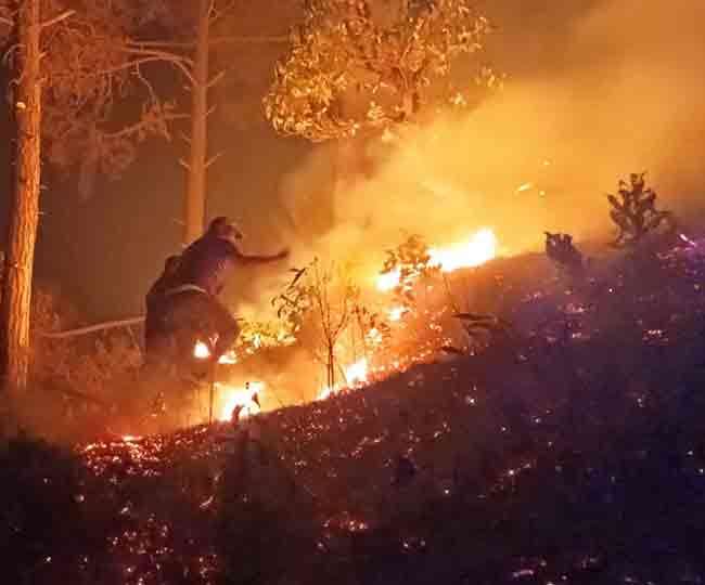 उत्‍तराखंड में जंगलों में आग का तांडव, आबादी क्षेत्रों को खतरा; सेना भी जुटी आग बुझाने में