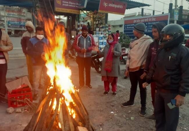 सूखी शीतलहर ने ठिठुरन बढ़ाई,आने वाले कुछ दिनों में बारिश के आसार नही