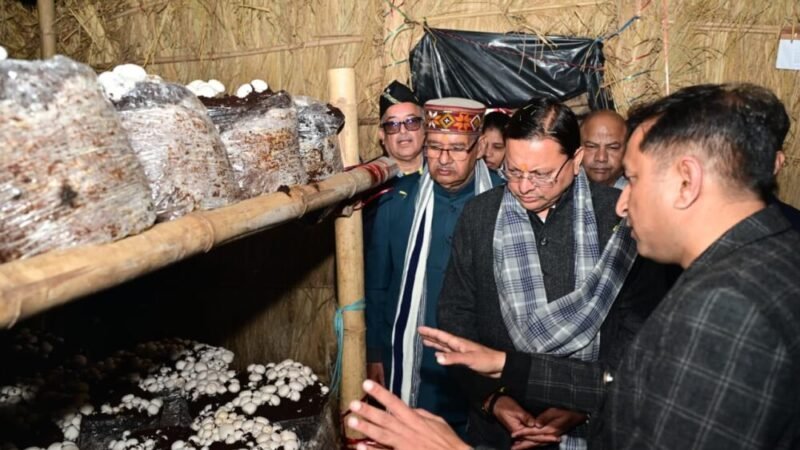 मुख्यमंत्री धामी ने किया हरिद्वार के बुग्गावाला में ‘मशरूम ग्राम’ का शुभारंभ